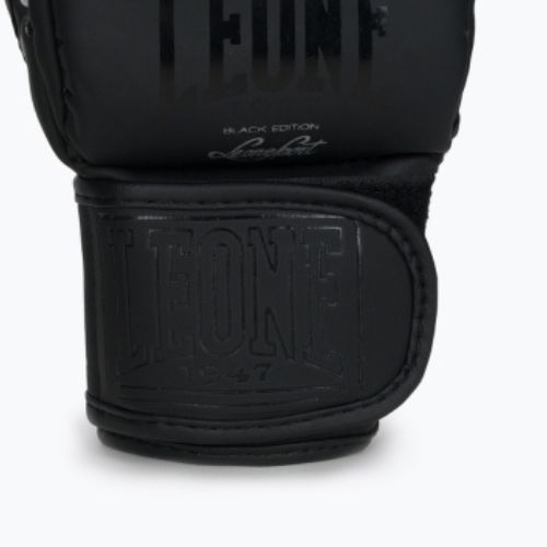 LEONE 1947 Black Edition MMA grappling gloves black GP105