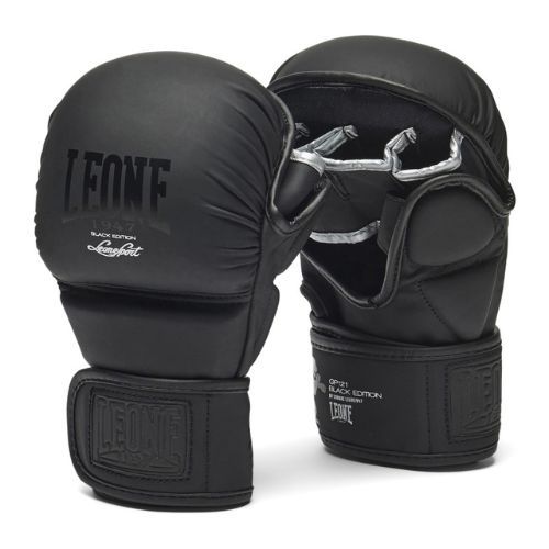 LEONE 1947 Black Edition MMA sparring gloves black GP1213