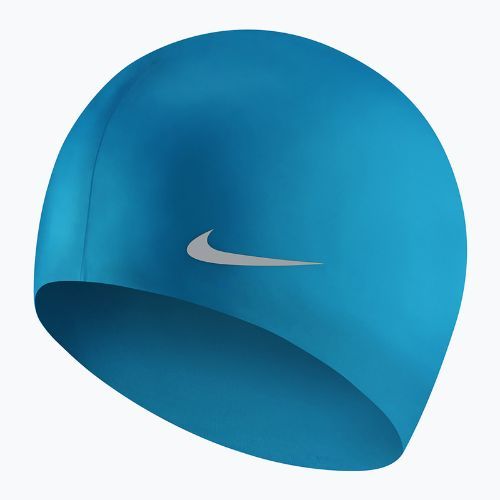 Nike Solid Silicone children's swimming cap blue TESS0106-458