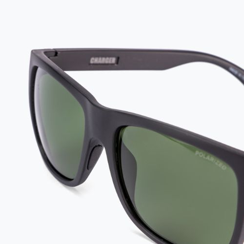 Quiksilver Charger Polarized Floatable matte black/green polarized sunglasses EQYEY03113-XKGG