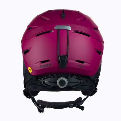 Women's ski helmet Smith Liberty Mips maroon E0063009C5155