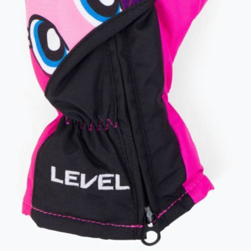 Level Lucky Mitt children's ski glove pink 4146