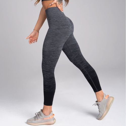 Women's training leggings Gym Glamour Grey Ombre 223