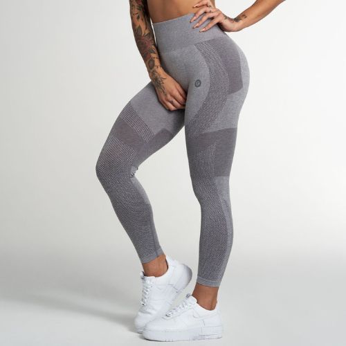 Women's training leggings Gym Glamour Light Grey Fusion 331