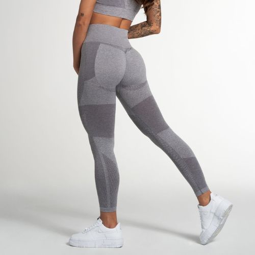 Women's training leggings Gym Glamour Light Grey Fusion 331