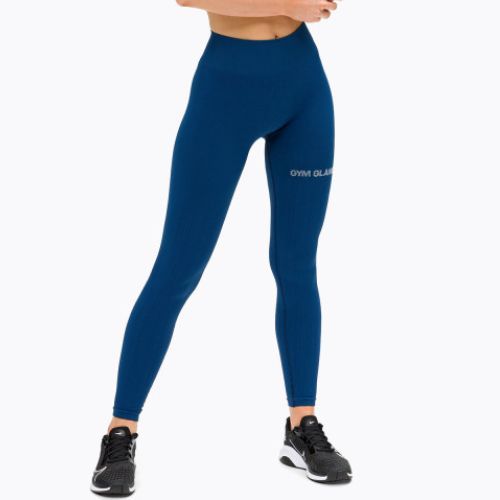 Women's training leggings Gym Glamour Push Up Classic Blue 313