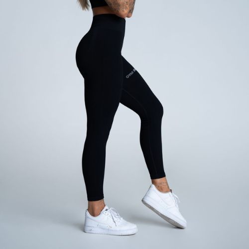Women's training leggings Gym Glamour Push Up Deep Black 311