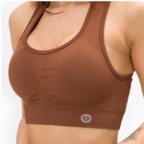 Gym Glamour Push Up Chocolate 373 fitness bra