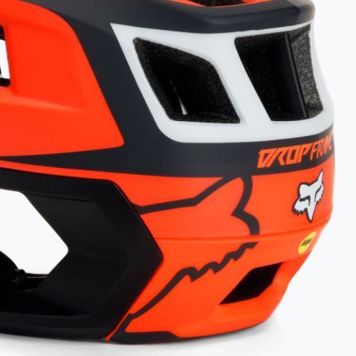 Fox Racing Dropframe Pro Dvide bike helmet orange and black 29396_824