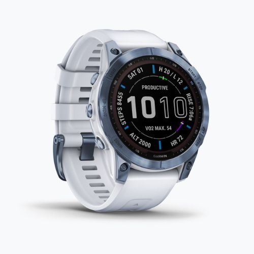 Garmin Fenix 7 Sapphire Solar Hrm Elevate Ox watch blue 010-02540-25