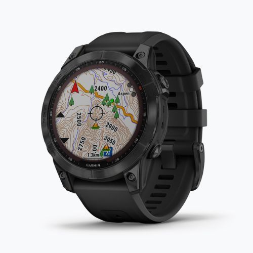 Garmin Fenix 7 Sapphire Solar Hrm Elevate Ox watch black 010-02540-21