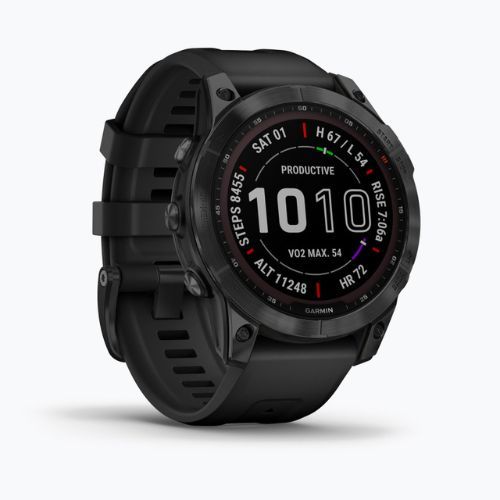 Garmin Fenix 7 Sapphire Solar Hrm Elevate Ox watch black 010-02540-35