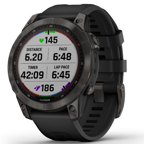 Garmin Fenix 7 Sapphire Solar Hrm Elevate Ox watch black 010-02540-21