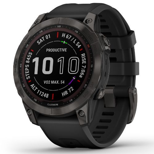Garmin Fenix 7 Sapphire Solar Hrm Elevate Ox watch black 010-02540-21