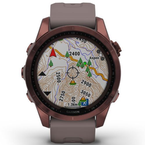 Garmin Fenix 7S Sapphire Solar Hrm Elevate Ox watch black 010-02539-25