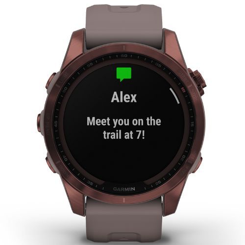 Garmin Fenix 7S Sapphire Solar Hrm Elevate Ox watch gold 010-02539-21