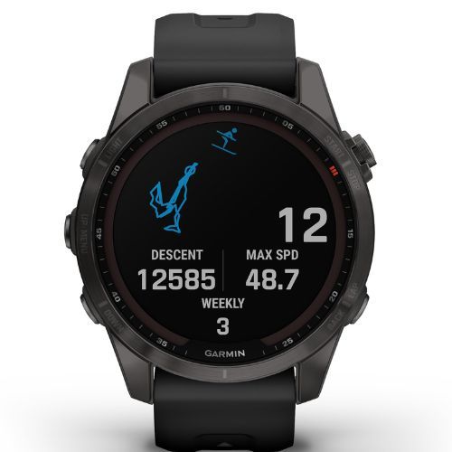 Garmin Fenix 7S Sapphire Solar Hrm Elevate Ox watch black 010-02539-25