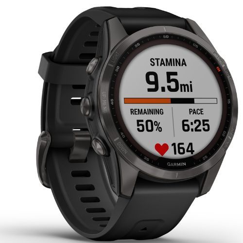 Garmin Fenix 7S Sapphire Solar Hrm Elevate Ox watch black 010-02539-25