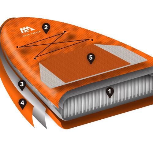 Aqua Marina Fusion SUP board 3.3m orange BT-21FUP