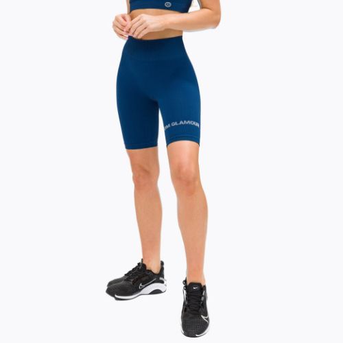 Women's training bikers Gym Glamour Push Up Classic Blue 317