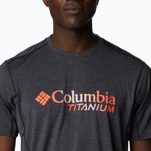 Columbia Titan Pass Graphic Tee men's trekking shirt black 1991471