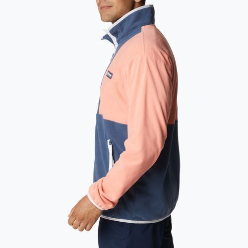 Columbia Back Bowl men's orange and blue fleece sweatshirt 1890764