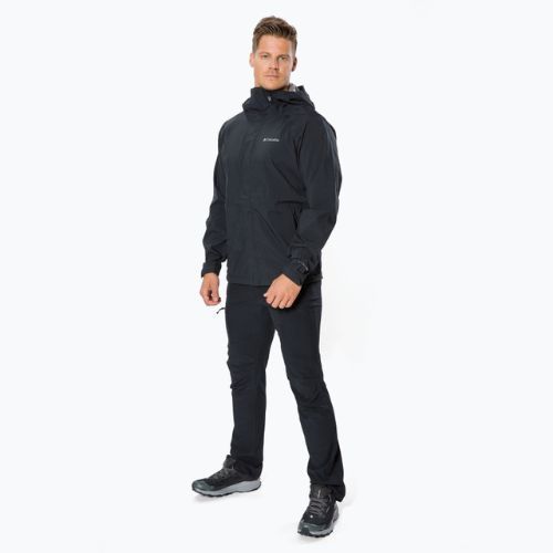 Columbia men's Earth Explorer Shell rain jacket black 010 1988612