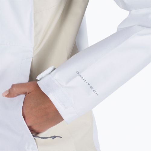 Columbia women's Hikebound 100 rain jacket white 1989253