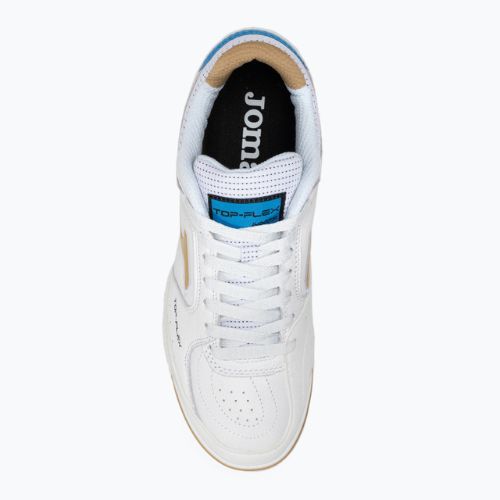 Football boots Joma Top Flex IN white/gold