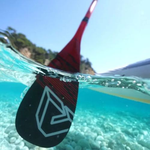 Aqua Marina CARBON PRO 3-piece SUP paddle black-red B0303015