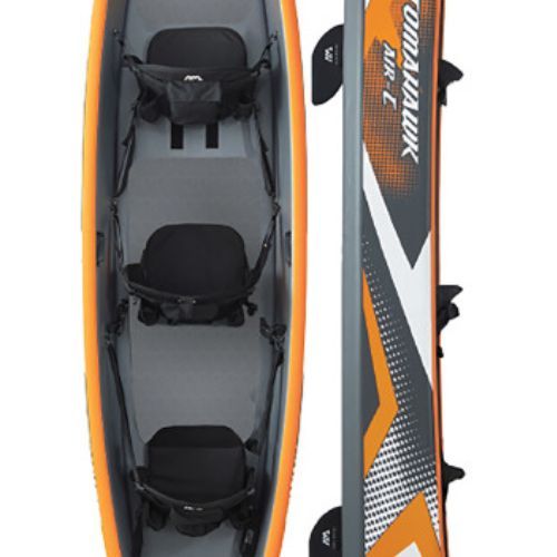 3-person 15'8" high-pressure inflatable kayak Aqua Marina Tomahawk grey Air-C