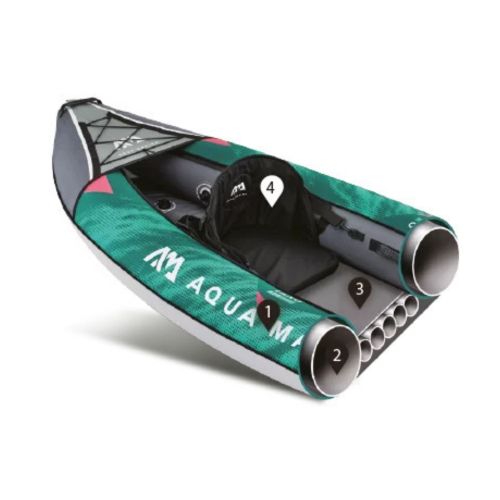 Aqua Marina Recreational Kayak green Laxo-320 2-person inflatable 10'6″ kayak