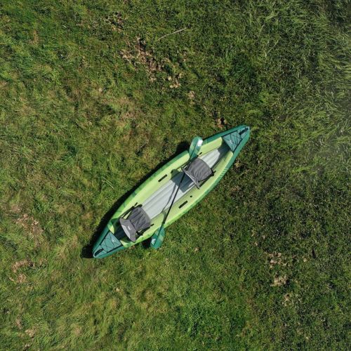 Aqua Marina Recreational Canoe green Ripple-370 3-person inflatable 12'2" kayak