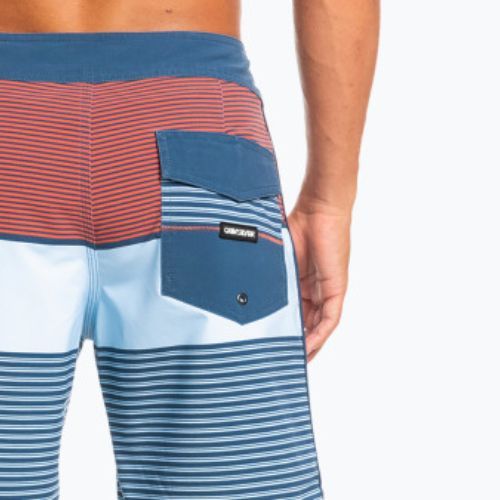 Quiksilver men's Surfsilk Tijuana 18" blue-orange swim shorts EQYBS04651-BSN6