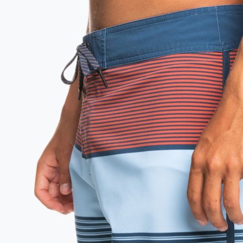 Quiksilver men's Surfsilk Tijuana 18" blue-orange swim shorts EQYBS04651-BSN6