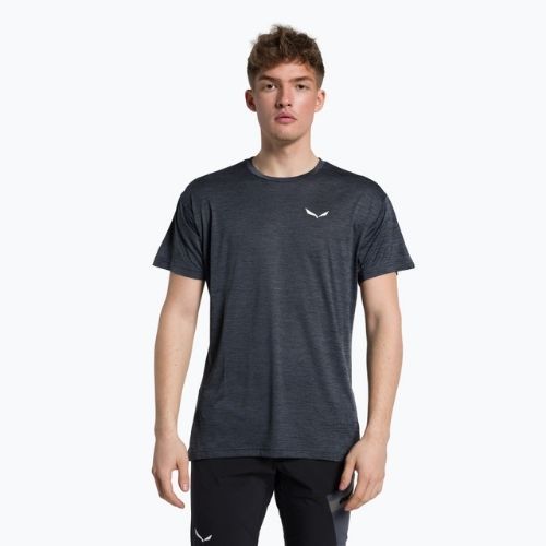 Salewa Puez Melange Dry men's trekking shirt black 00-0000026537