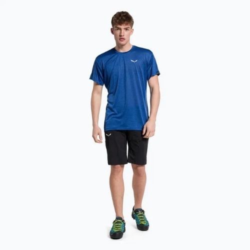 Salewa Puez Melange Dry men's trekking shirt blue 00-0000026537