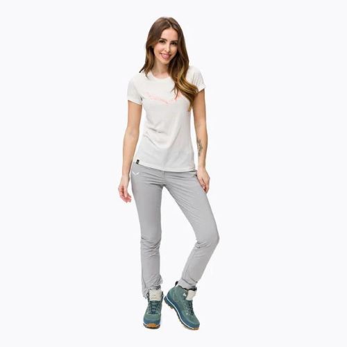 Women's trekking shirt Salewa Solid Dry white 00-0000027019