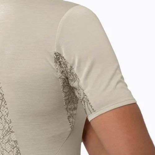 Salewa Puez Graphic 2 Dry women's trekking shirt beige 00-0000027400
