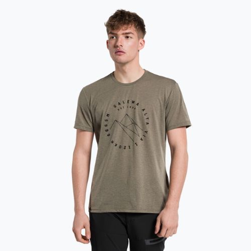 Men's Salewa Alta Via Dry trekking shirt brown 00-0000027406