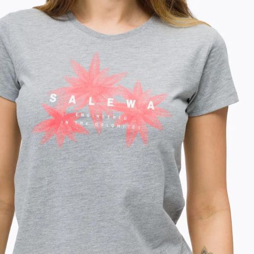 Women's trekking T-shirt Salewa Lines Graphic Dry grey 00-0000028064