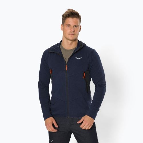Salewa men's trekking sweatshirt Lavaredo Hemp Hooded navy blue 00-0000028237
