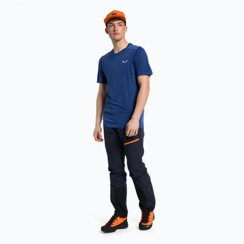 Men's Salewa Agner AM trekking shirt blue 00-0000028306