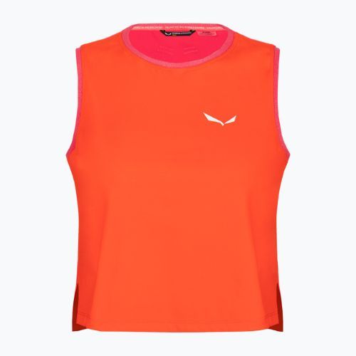 Salewa Pedroc Dry Resp Hyb Tank women's trekking shirt red/orange 28322