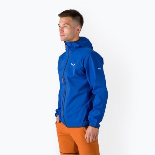 Salewa men's rain jacket Agner 2 PTX 3L blue 00-0000028392