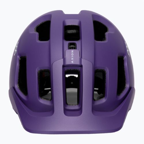 Bicycle helmet POC Axion Race MIPS sapphire purple/uranium black metallic/matt