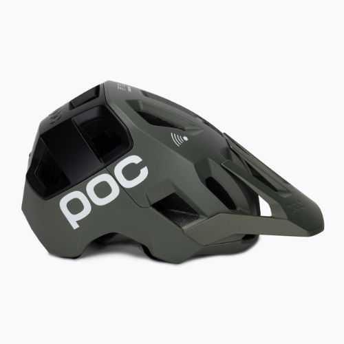 Bicycle helmet POC Kortal Race MIPS epidote green/uranium black metallic/matt