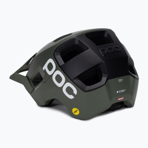 Bicycle helmet POC Kortal Race MIPS epidote green/uranium black metallic/matt