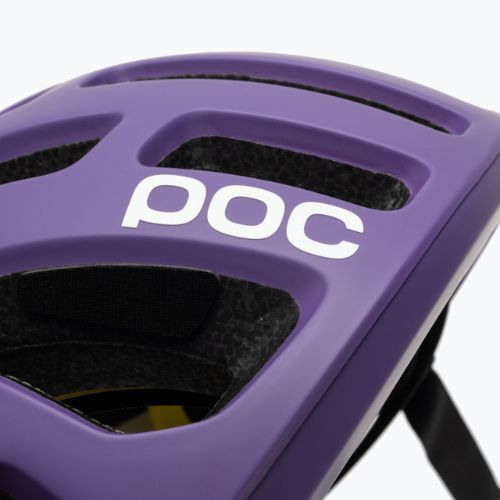 Bicycle helmet POC Octal MIPS sapphire purple matt