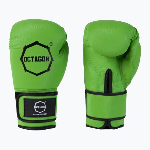 Octagon Kevlar green boxing gloves